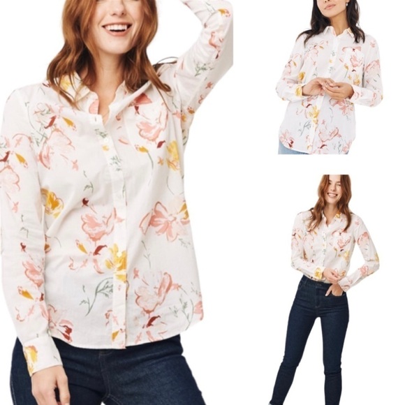 Fat Face Classic Cotton Floral Button Front Shirt Ultra Lightweight QUALITY - Picture 1 of 15